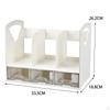 Desk Book Organizer Office Storage Rack for Home Multiuse Save Work Supplies Vertical Bookshelf