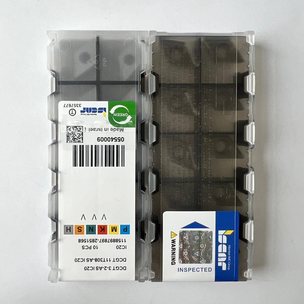 ISCAR / DCGT11T308-AS IC20 / Industrial Indexable Carbide Inserts 10 Pcs