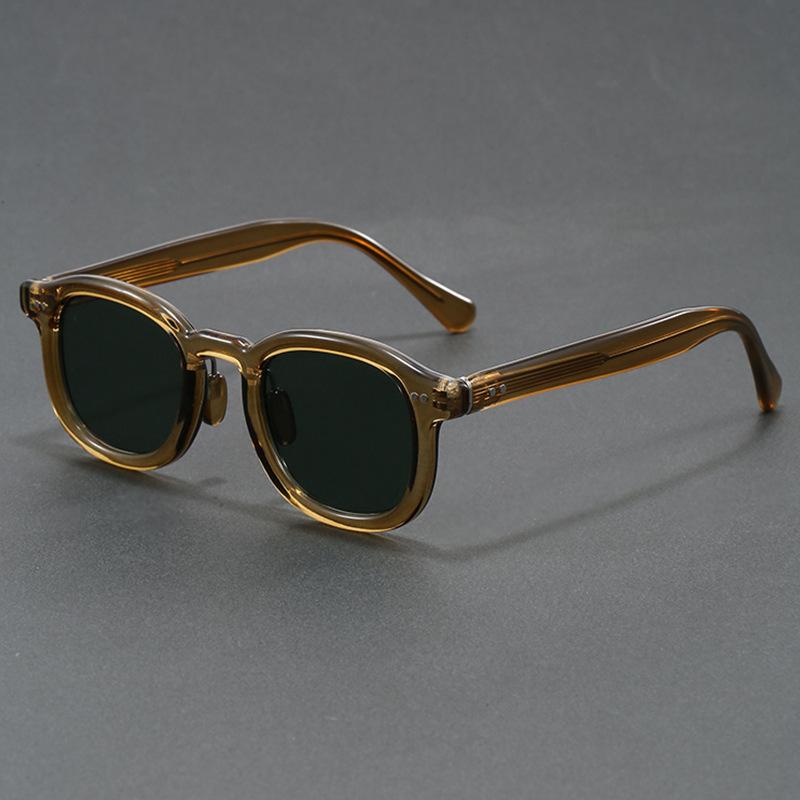 Retro Square Sunglasses Propionate Pin Durable Men and Women Same Fashion Glasses