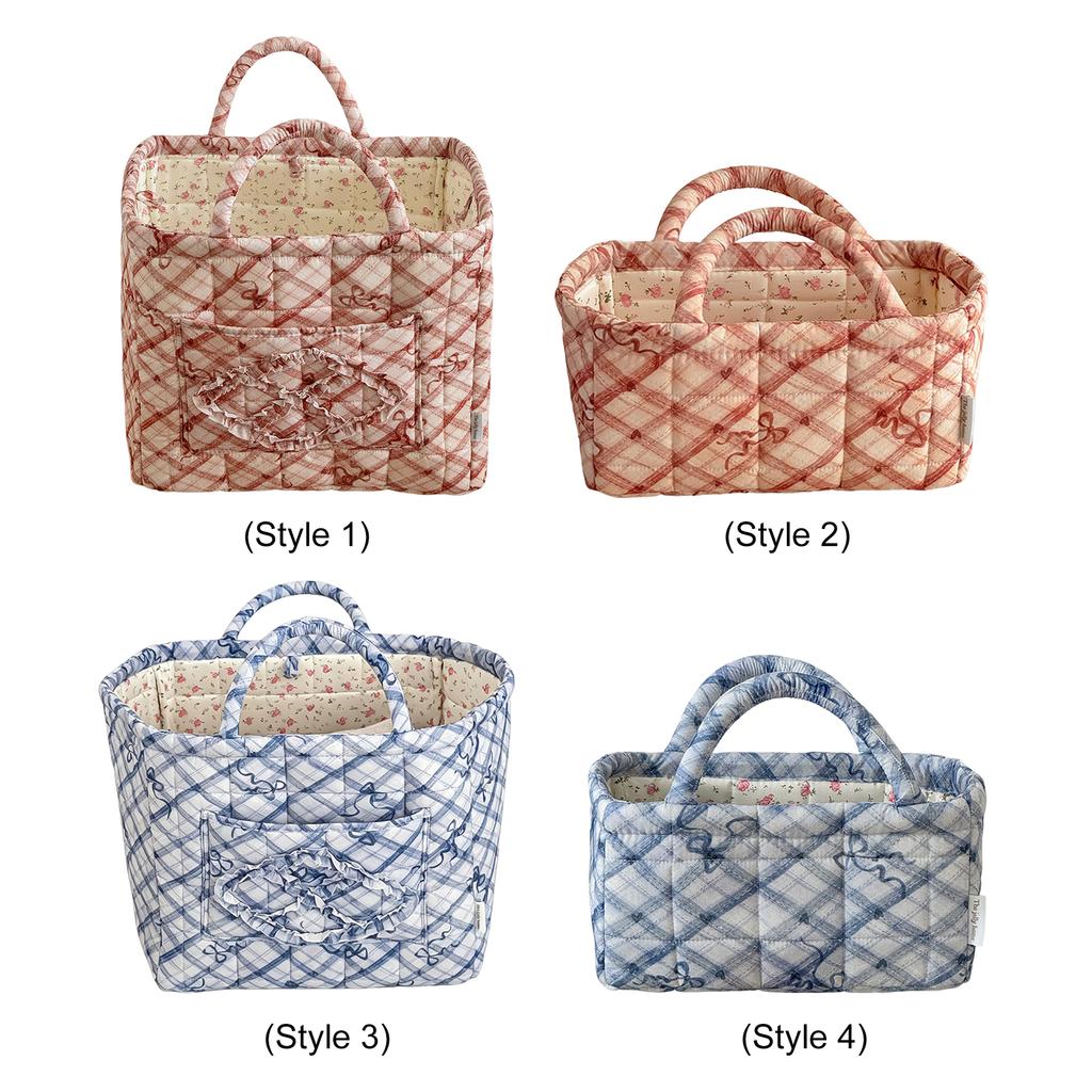 Cotton Boho Tote Organizer Large Capacity Portable Storage Bag Collapsible Laundry Hamper for Picnic Shopping Travel Car Bedroom