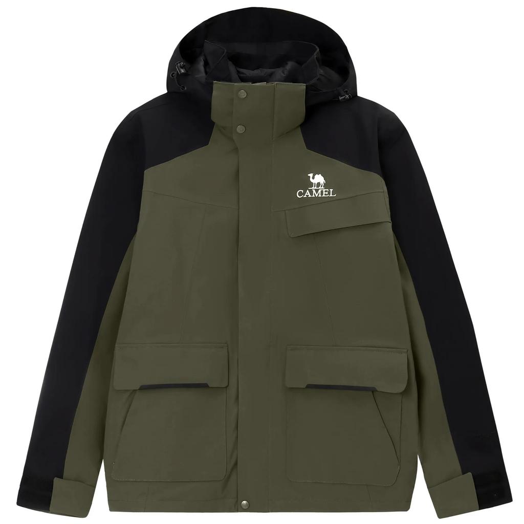 CAMEL All weather Windbreaker Jacket Men's (Unisex) Windbreaker Jackets A13CA31071H