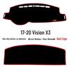 Geely Vision X3PRO Dashboard Sunshade Pad for Interior Console Modification