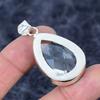 Tsavorite Gemstone Handmade 925 Sterling Silver Jewelry Pendant 1.89" M-3263