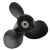 Boat Motor Propeller 3 Blades 14 Spline Teeth Right Rotation Aluminum Alloy for 9.9‑20HP Outboard Engines
