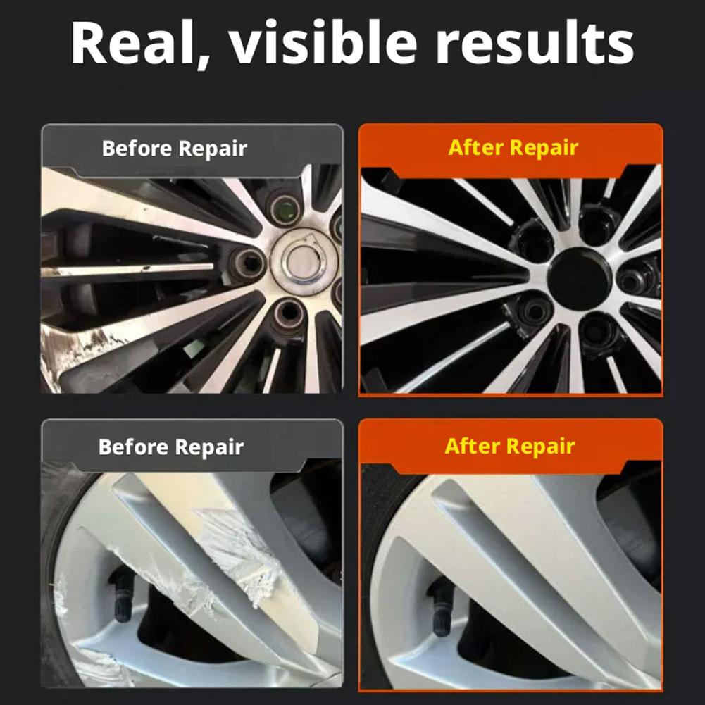 Car Wheel Polishing Compound Paste, Heavy Duty Metal Polish for Alloy Rims, Remove Rust, Oxidation & Brake Dust, Restore Deep Shine & Luster