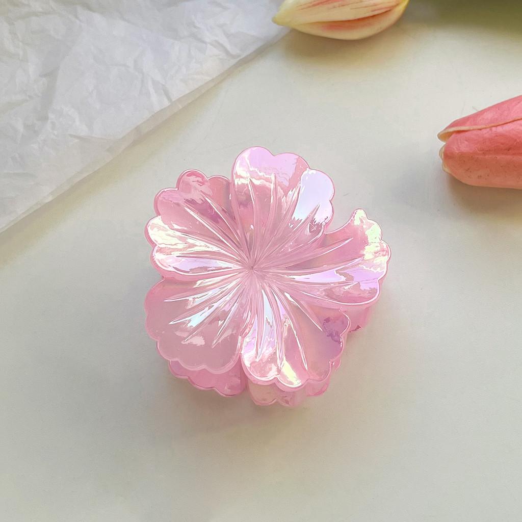 New Colorful Flower Hair Clip Women s European and American Fashion Shark Clip Hair Accessories