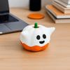 Funny 3D Printed Pumpkin Figurines Cartoon Cute Halloween Ghost Pumpkin Statue Decorative Miniature Sculpture Ornament