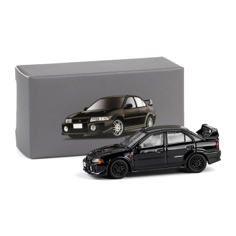 1/64 Mitsubishis Lancer Evolution V Alloy Sports Car Model Diecast Metal Racing Car Vehicles Model Miniature Scale Kids Toy Gift