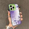 Beautiful Purple Butterfly Pattern Phone Case Suitable for iPhone 17 16 15 14 13 12 11 Pro/Max/Plus Shockproof and Anti Drop