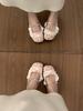 Spring Summer  Women's Flat Slippers | Square Toe Closed-Toe French Gentle Lace Bow Fairy Mary Jane Ballet Shoes