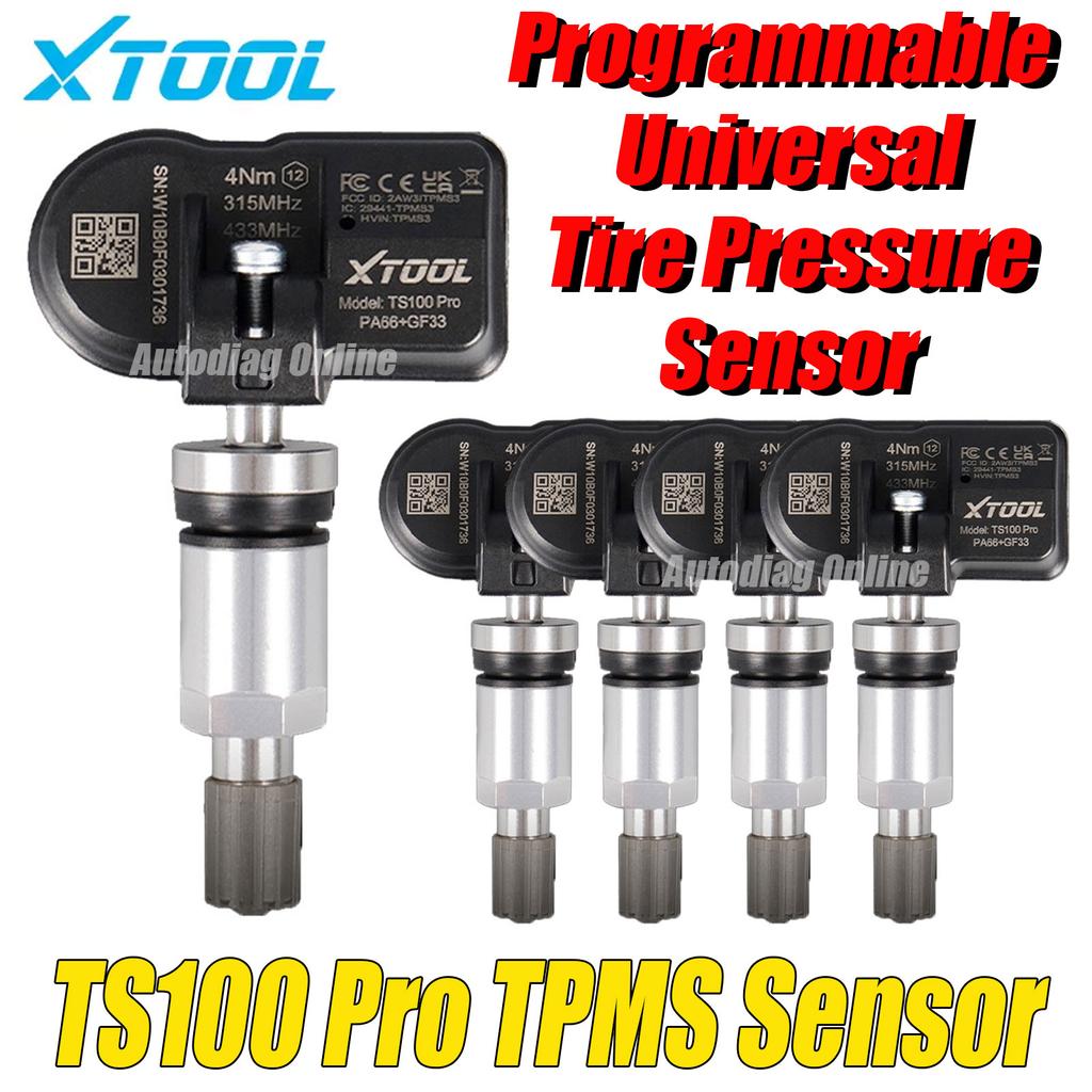 XTOOL TS100 PRO TPMS SENSOR 315MHz & 433MHz TPMS Sensor Tire Repair Tools 2 IN 1 Car Tire Pressure Monitor Tester Programming