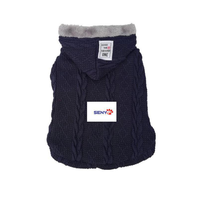 

Одежда для животных: Двубортное шерстяное пальто из хлопка для маленьких собак, стиль осень/зима L (approx. 5-7 kg)