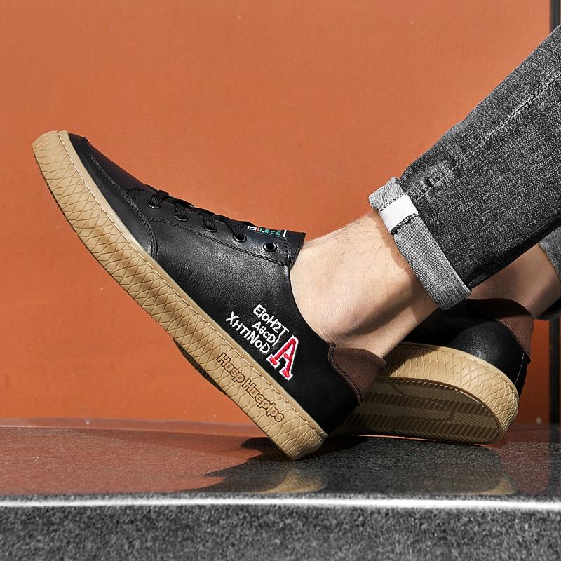 Модные классические новые мужские туфли из натуральной кожи универсальные мужские — фото 6