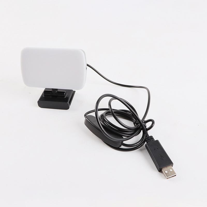 Video Conference Selfie Ring Lamp Light For iPad Laptop PC Webcam Studio LED Dimmable Lighting With Clip For Youtube Live Stream