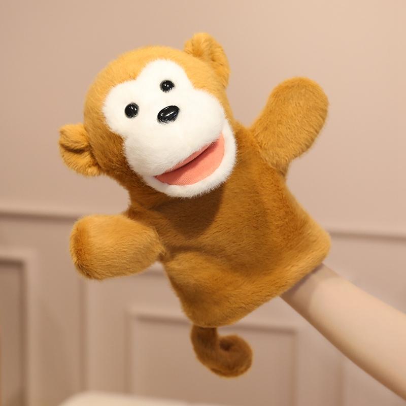 Cartoon Animal Capybara Raccoon Hand Puppet Parent-child Game Doll Lion Elephant Pig Appease Toys Birthday Gifts For Children