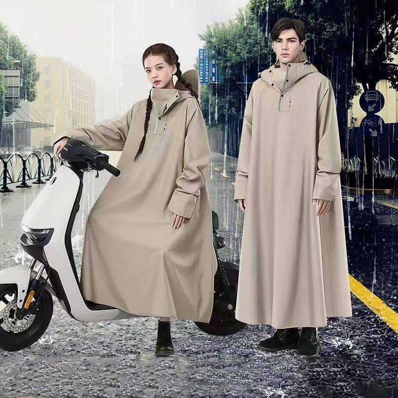 1 db Felnőtt Vízálló Esőkabát Férfiaknak Nőknek Egyrészes Vastagított Elektromos Autó Esőponcsó Motoros Esőkabát