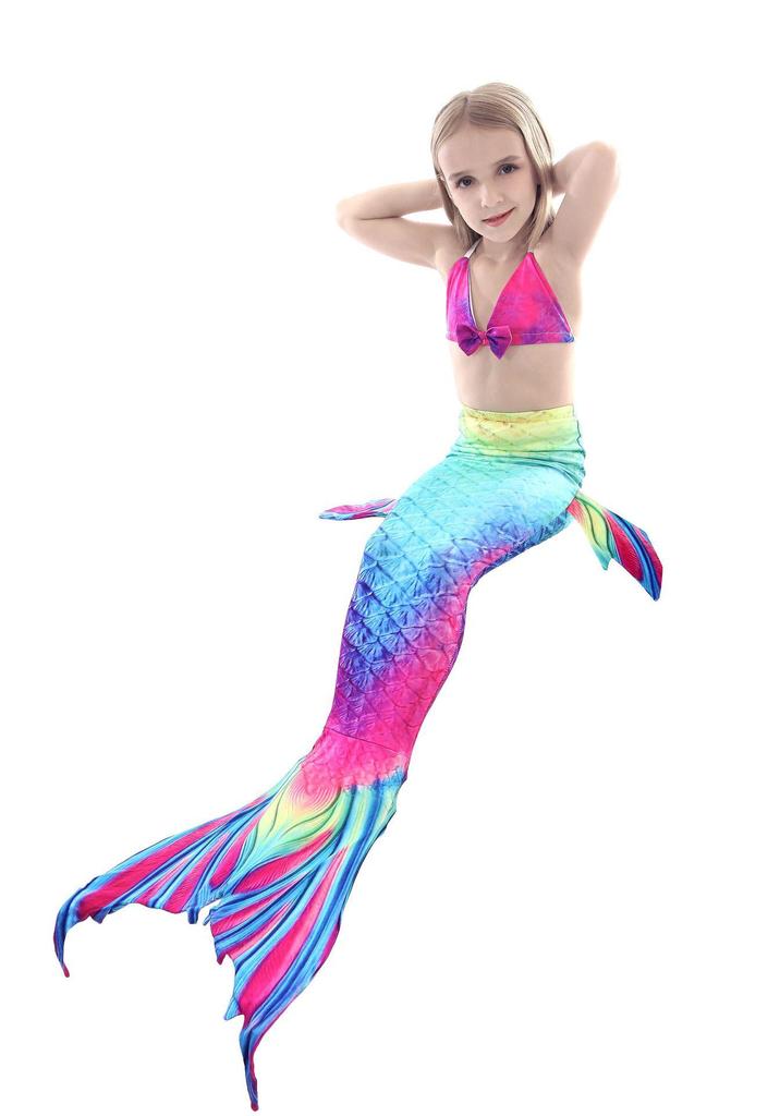 2025 Kids' Mermaid Tail Swimsuit Costume Bikini