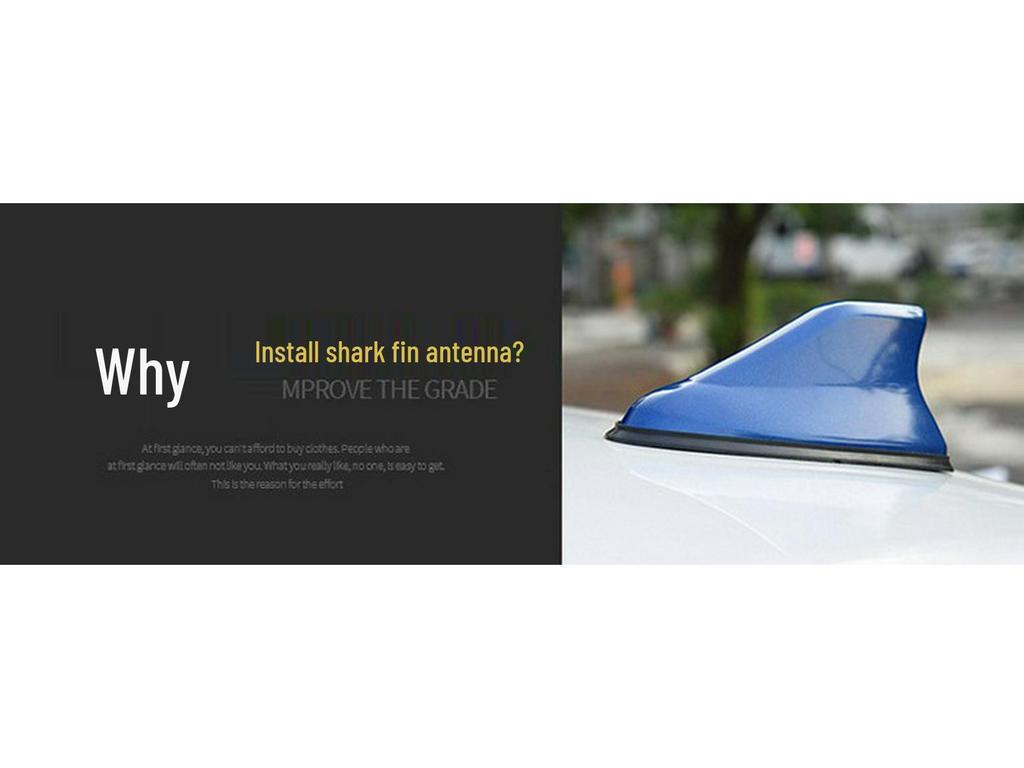 Second Gen Shark Fin Roof Antenna: FM/AM Signal, Punch-Free Installation