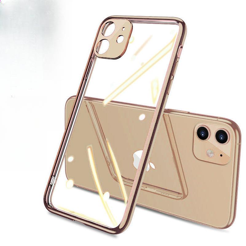 Použitelné pro Apple 16 Elektroplátovaný Kryt na Mobilní Telefon IPhone 15 Průhledný 11 13 Silikon XR Lepidlo Pro/Max Ochrana 12 Sady 14