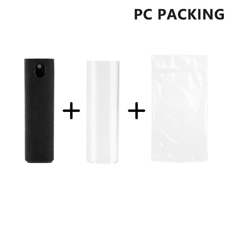 Portable 2 In 1 Phone Screen Cleaner Spray Dispensing Bottle Screen Cleaner Tool Soft Phone Pc Clean Polishing Cloth Glass Clean