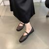 Fashion 2025 Summer New Fashion and Comfortable Flat Bottom Round Toe Mesh Breathable Shallow Mouth Single Shoes Grandma Shoes for Women