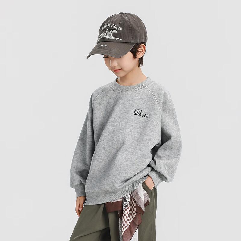 Boys' Letter Print Crewneck Sweatshirt