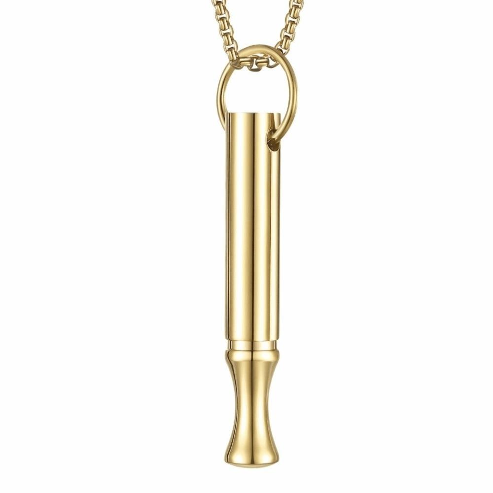 Gift Mindfulness Training Whistle Metal Portable Relaxation With Cotton Core Yoga Yoga Practice