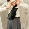 Pu Leather Animal Chest Bag Waterproof Cartoon Shoulder Bag Fashion Cat Crossbody Bag  Girl