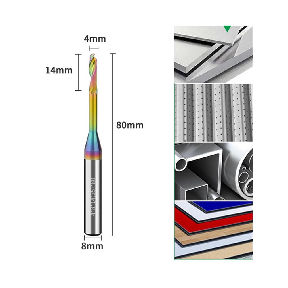 

Фреза из алюминиевого сплава с одной кромкой и полным лезвием 4*8*14*80