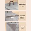 Portable Laundry Basket with Lid and Handle Heavy Duty Hanging Closet Hamper Mesh for Laundry Room Bedroom Bathroom College Dorm