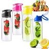 Portable Camping Sports Lemon Juice Fruit Infusing Infuser Water Bottle 800ML