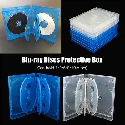 1PC 10 CD Jewel Case Clear Jewelry Box Container Cases Transparent DVD Acrylic CDs Travel Binder