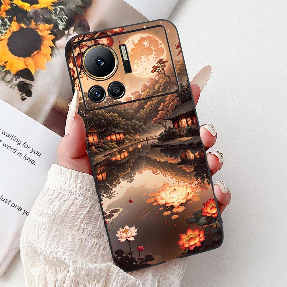 Für Infinix Note 12 VIP Hülle X672 Cover Neue Stilvolle Blume Schmetterling Weiche Silikon Handyhülle Für Infinix Note 12i X6819 Bumper