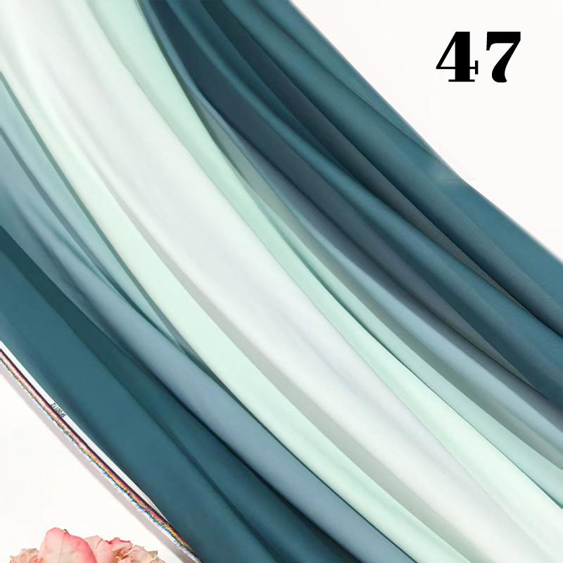 100x150cm Gradient Rainbow Fabric Ancient Style Sewing Hanfu Dress Stage DIY Costume Hanfu Silky Dress Stage Garment