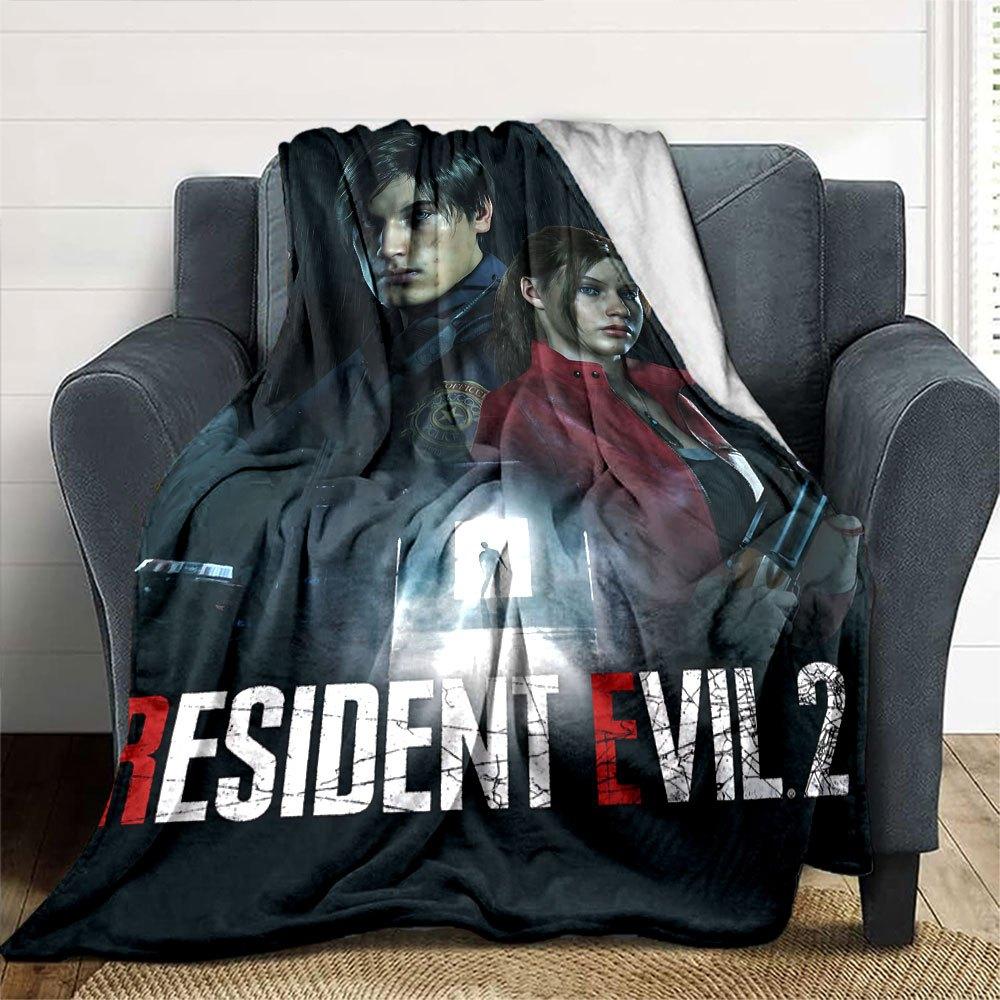 1ks Deka Resident Evil 8 Měkká Teplá Přehoz na Domov, Kancelář, Cestování Celoroční Útulné Povlečení Dárek, Kancelářský Útulný Doplněk