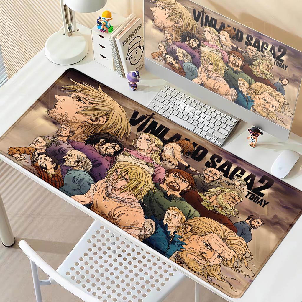 Gamer E-Sport Computer Mauspads Vinland Saga Mauspads Mechanische Tastatur Rutschfeste Gummi-Mauspads PC-Schrank Erweiterte Matten