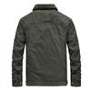 Autumn and Winter Lamb Wool Lapel Jacket Men's Pure Cotton Washed Velvet Thickened Thermal Jacket Loose Large Size Coat