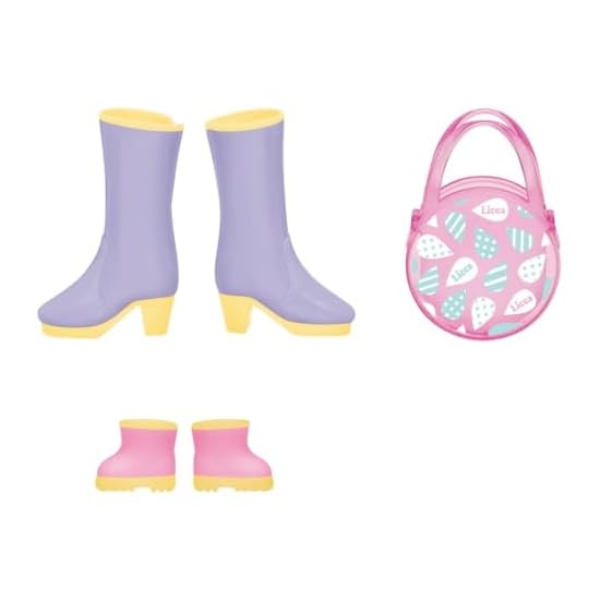 TAKARA TOMY "Licca-chan LG-03 Fun Rainy Day Set" Dress-up Doll Pretend Play Toy, Ages 3 and up, Toy 
