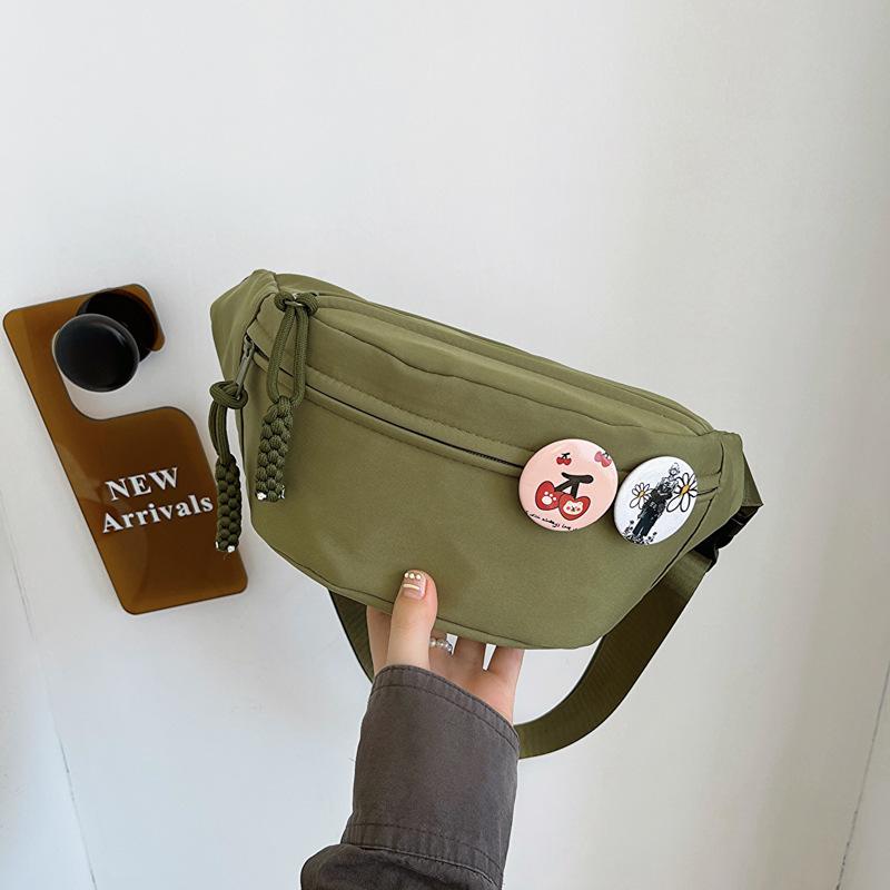 

Инструментальная женская нагрудная сумка тренд простая наплечная сумка-мессенджер досуг спорт универсальная сумка-пельмень портативная single package + pendant