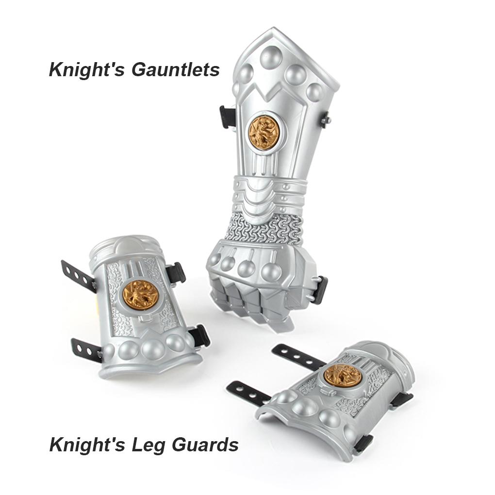 10 Pcs/Set Kids Medieval Costume Halloween Stage Performance Kindergarten Helmet Gloves Kit Birthday Festival Present