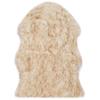 Rug 60 X 90 Cm Synthetic Sheepskin Brown Mix