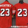 San Francisco 49ers 23 Christian McCaffrey Red Shadow Edition Rugby Jersey Mens Fan Apparel