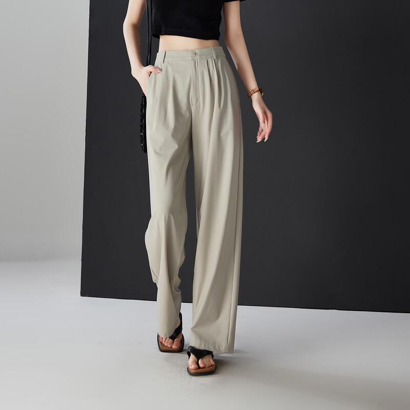 SOFSIL Women s Elastic Waist Wide-Leg Pants 29/XL