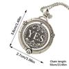 Rotating Decision Coin Necklace Vintage Copper Jewelry Adjustable Clavicle Chain Accessory For Men And Women