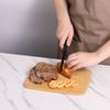 3 Piece Bamboo Cutting Board Set Eco Friendly Reversible Kitchen Boards Durable Elegant Oval Design Versatile Chopping Slicing