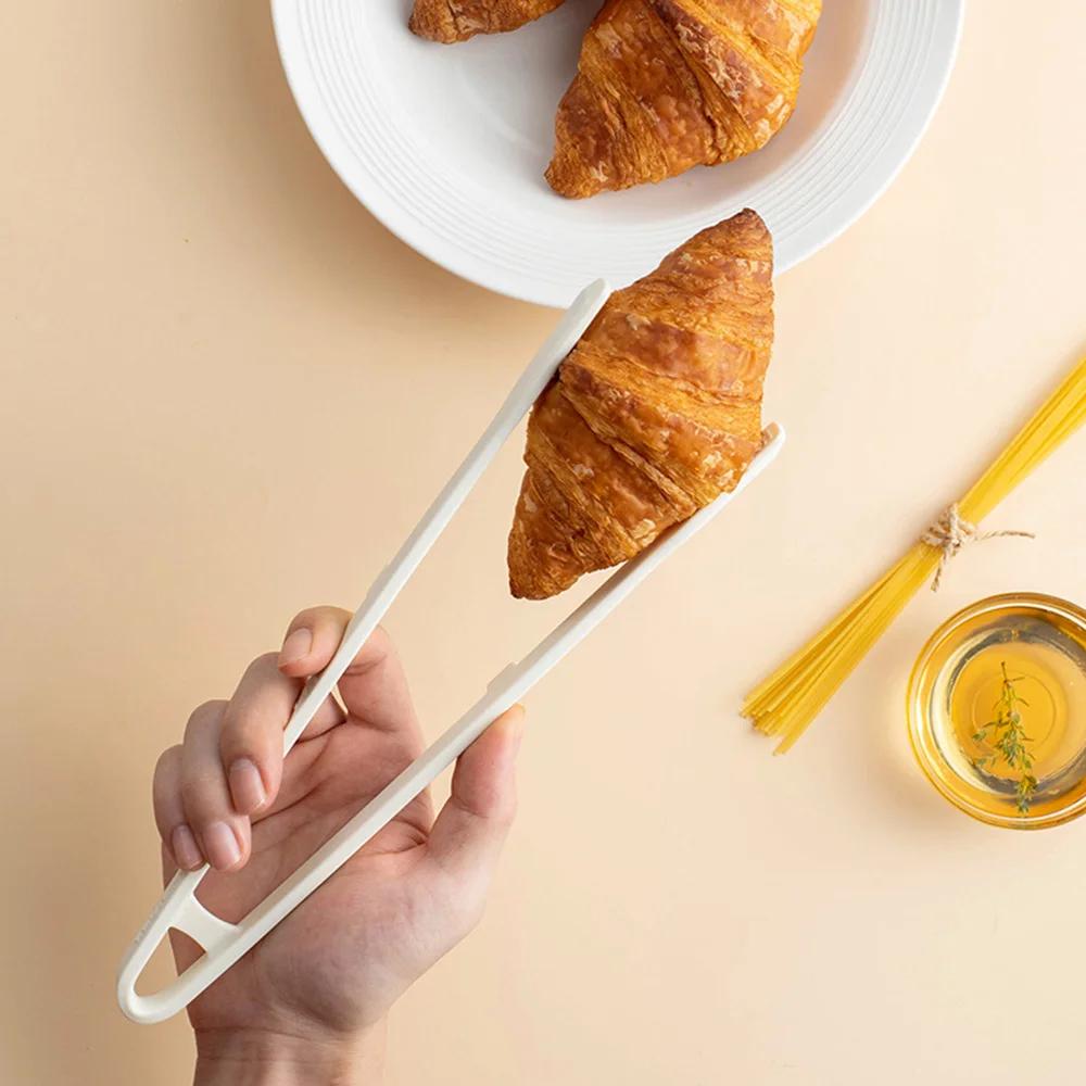 Non-slip Silicone Food Toast Tongs Trivet Tongs for Kitchen Tongs Cooking Clip Clamp BBQ Salad Tools Grill Kitchen Accessories