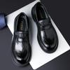 Autumn New Men's Leather Shoes Genuine Leather Cowhide British Style Men's Shoes Lazy One Pedal Business Casual Loafers Trend