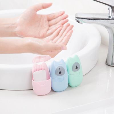 Travel Soap Tablets Boxed Soap Paper Portable Hand-washing Tablets Small Soap Tablets Mini Soap Pape
