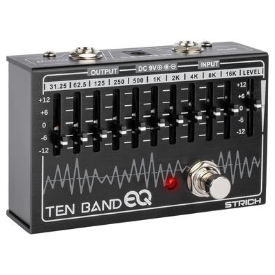 STRICH EQ Pedal for Electric 10 Band Equalizer Effect Equalizer for Guitar and 10 Frequency Bands for Each Band TENBAND EQ Guitar, Pedal, Bass,