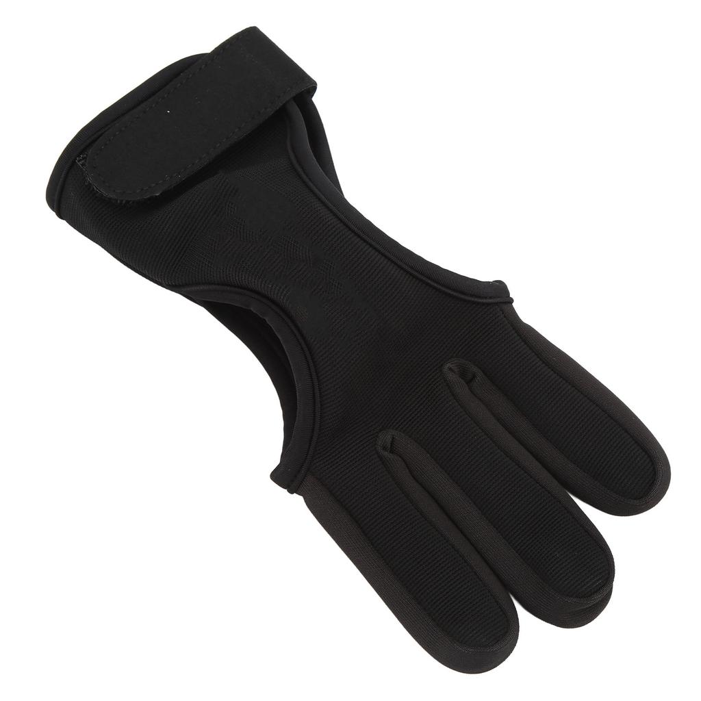Bow Arrow Finger Guard Competition Archery 3 Fingers Glove Adjustable Traditional Hunting ToolsXL